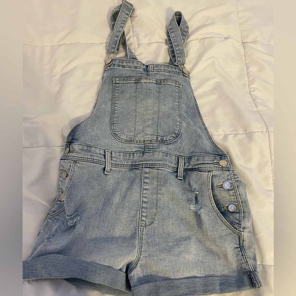Old Navy Denim Overalls | Light Wash | Size M